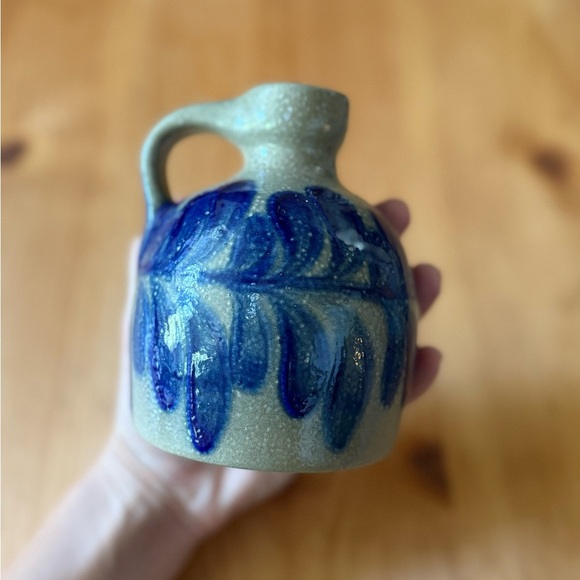 Beaumont Brothers Pottery Handcrafted Blue and Gray salt glaze jug small 1994 - Picture 6 of 9